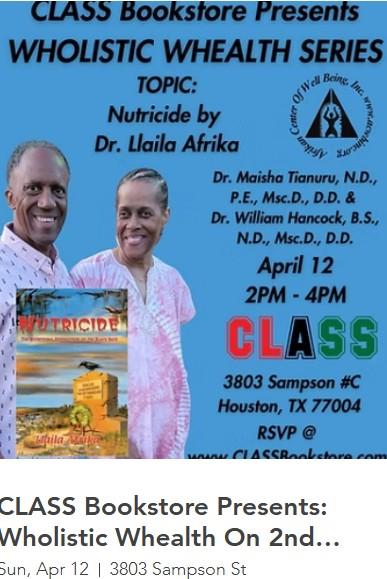 Nutricide Class Bookstore Event