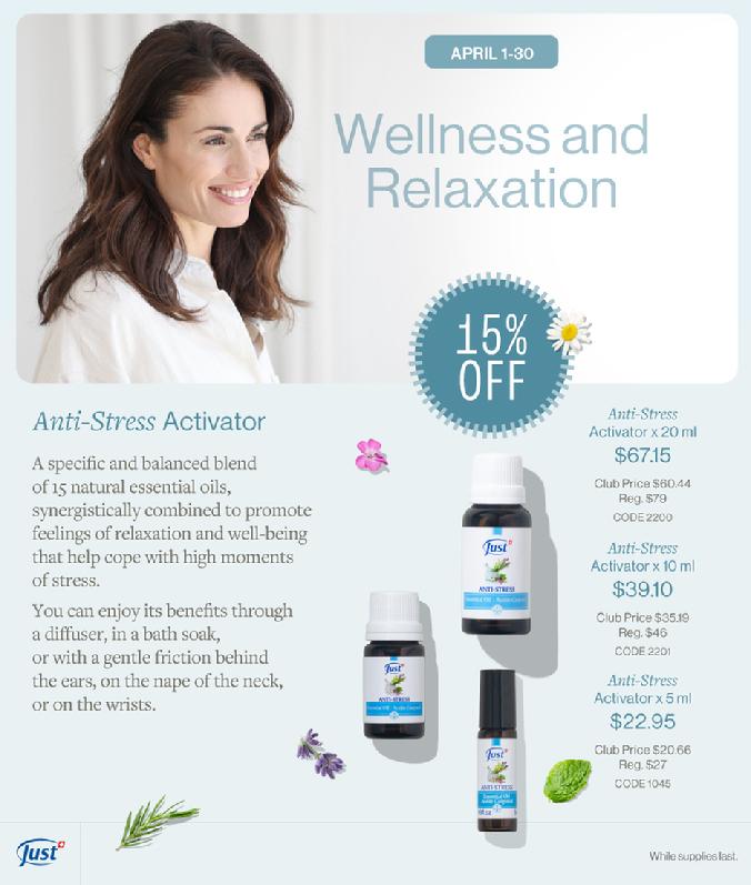 JUST April Promotion Anti-Stress 