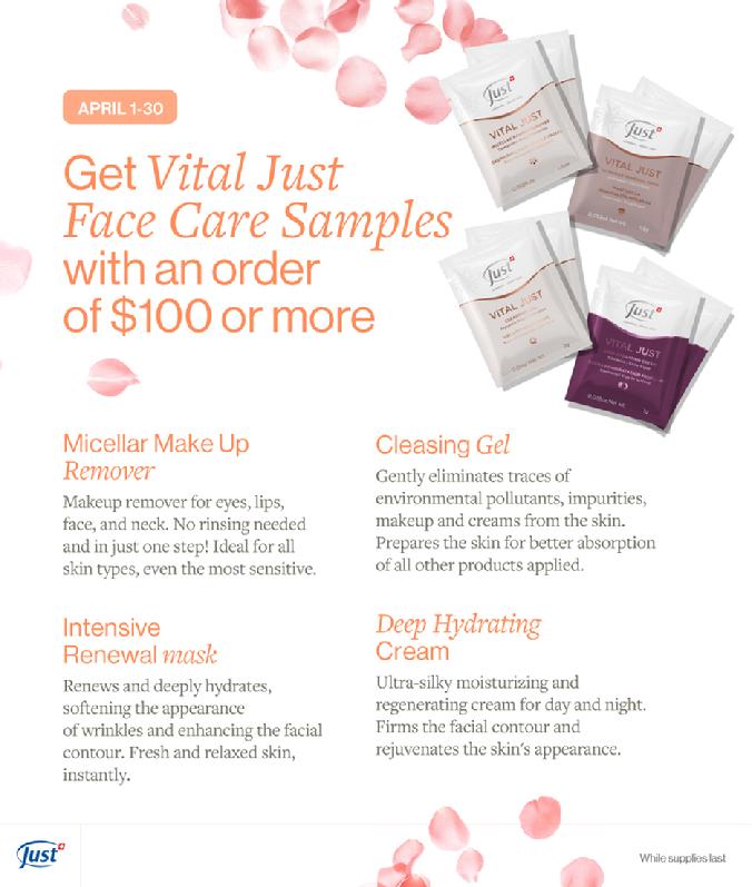JUST April Promotion FREE Gift